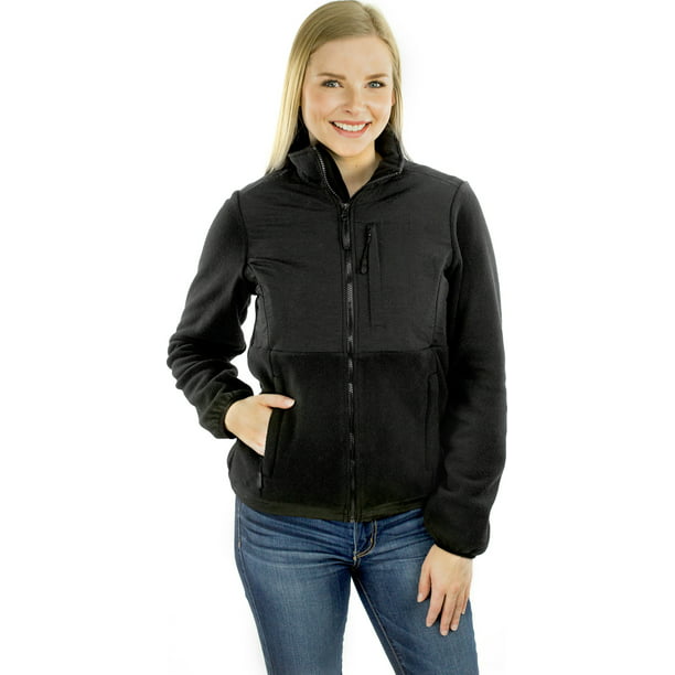 CAMELCPORTS Womens Fleece Jackets with Pockets Active Performance Hooded Soft Full Zip Spring Jacket for Outdoor 
